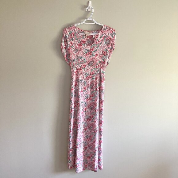 April Cornell Floral Maxi Dress Size Small - Picture 3 of 6